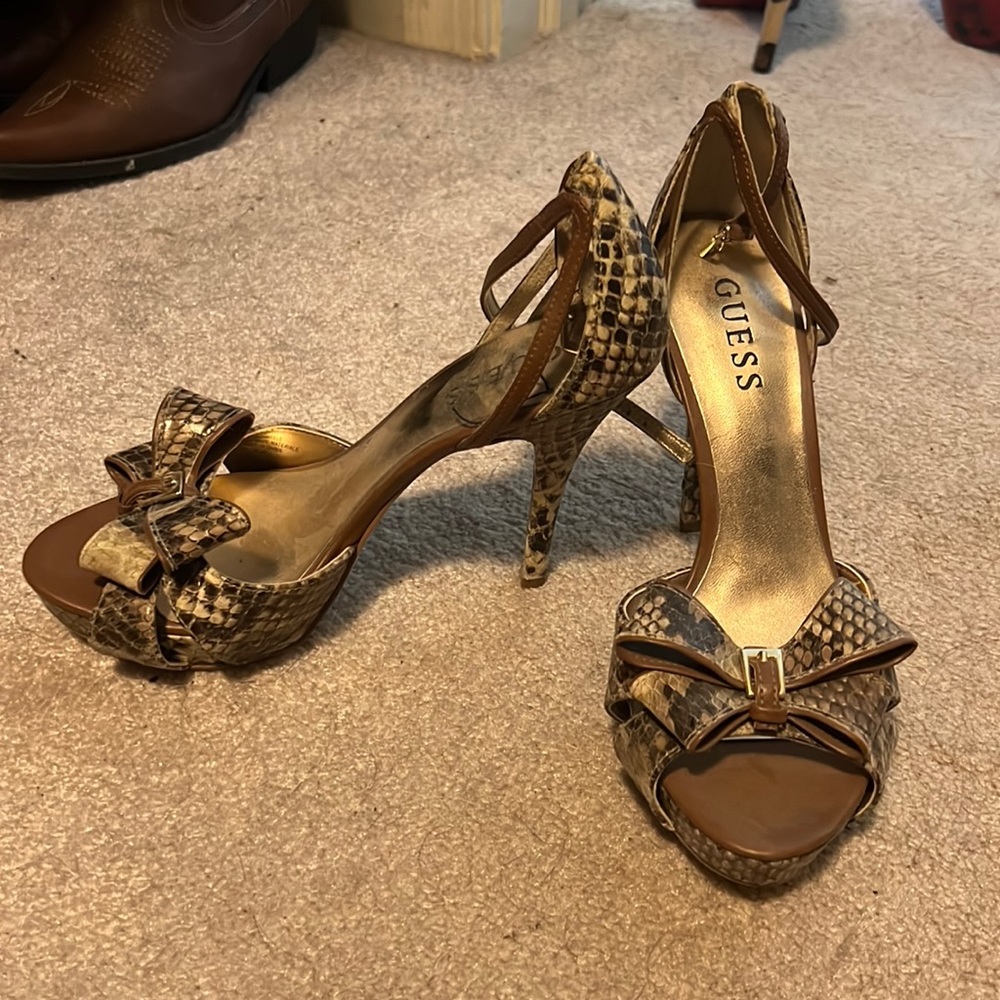 Guess Snakeskin Stillettos